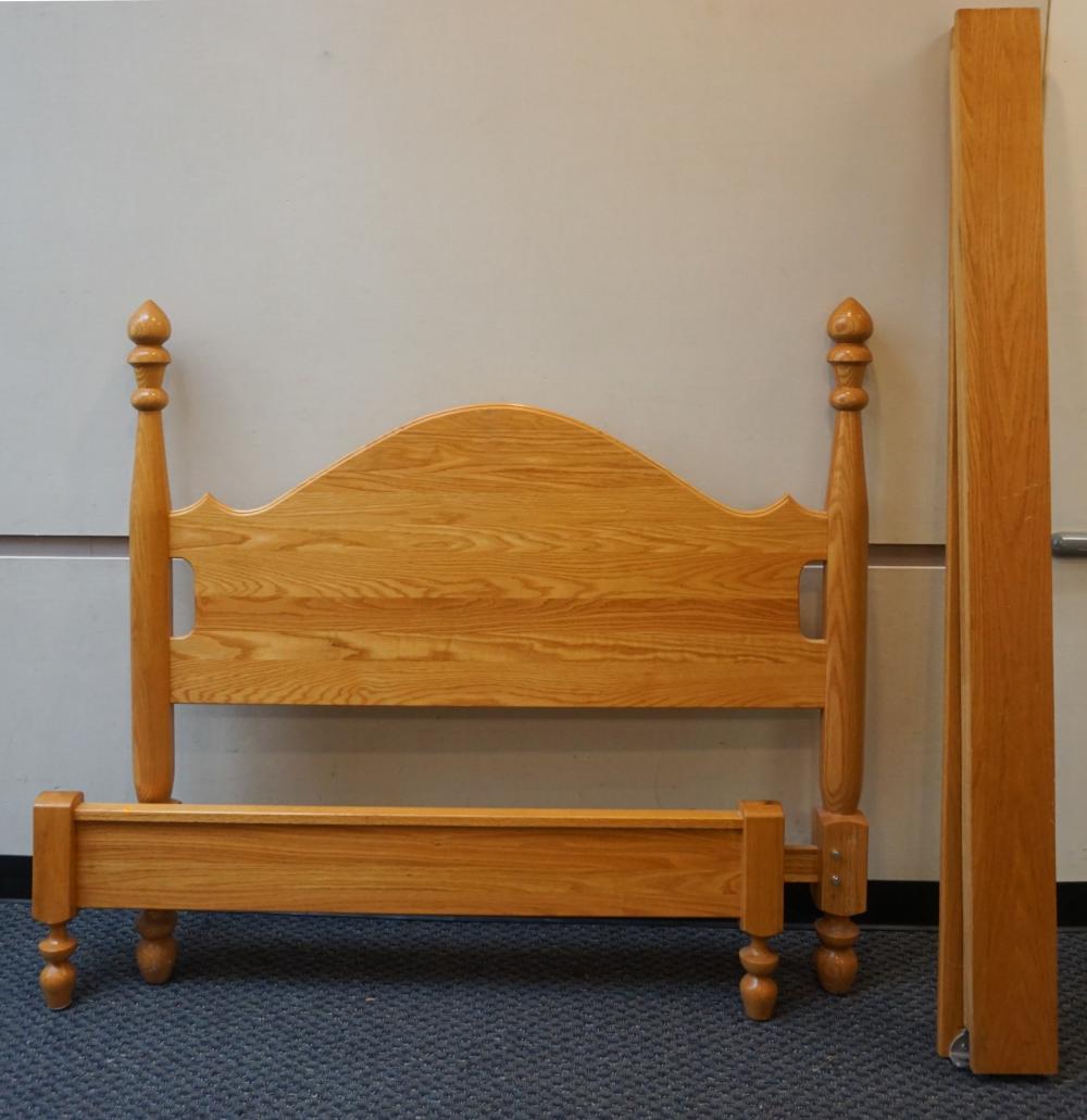 OAK DOUBLE BED WITH RAILSOak Double