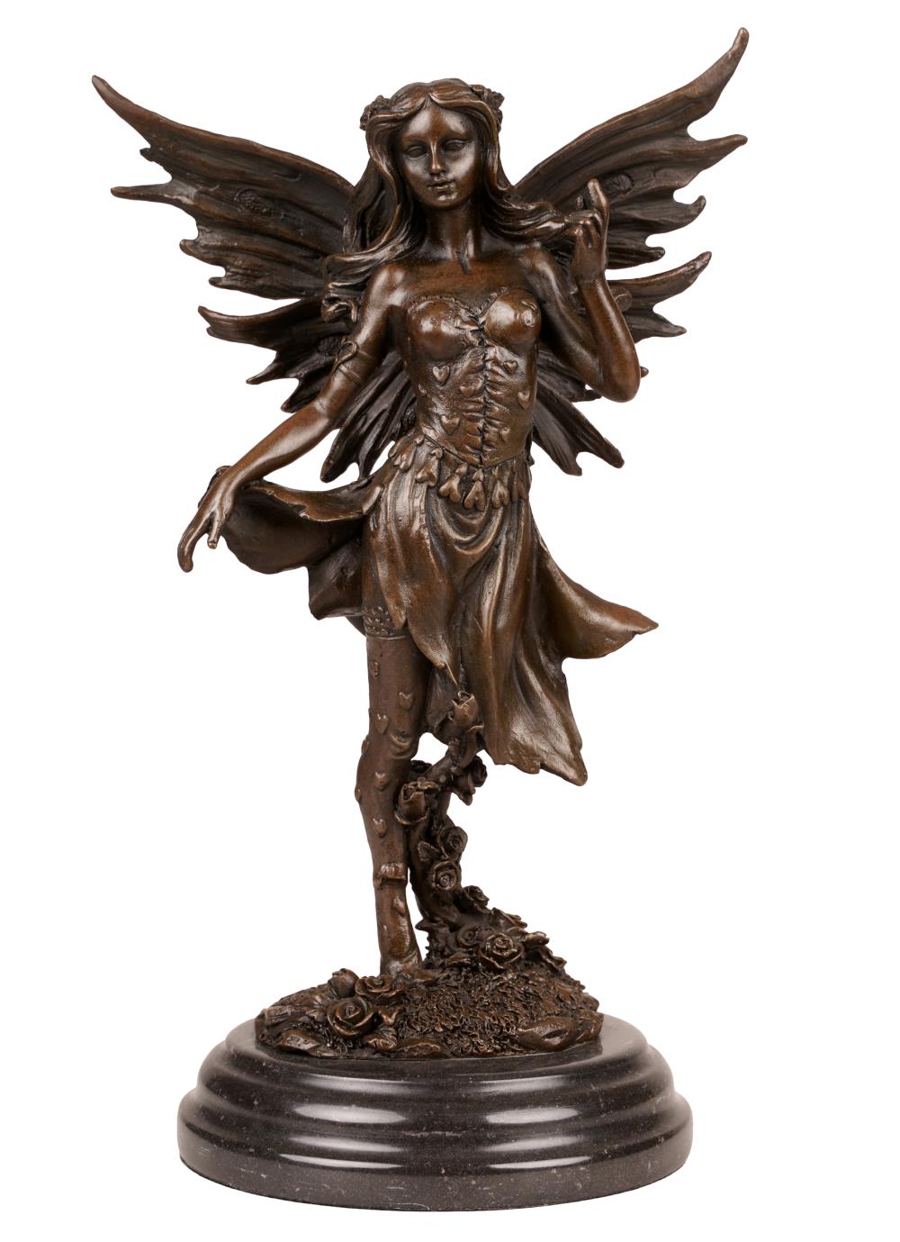 ALDO VITALEH (20TH CENTURY): FAIRYbronze,