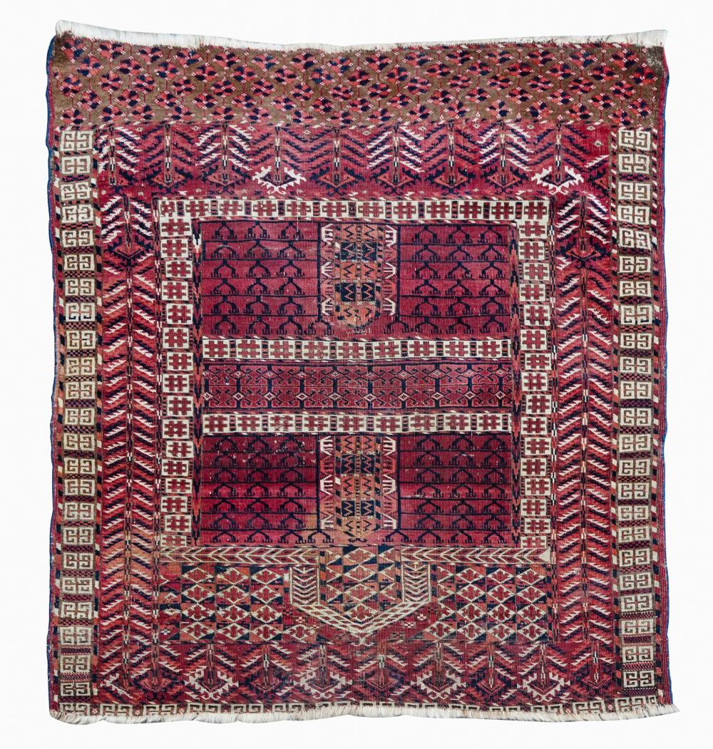 TURKMEN RUGlate 19th century wool 32fec5