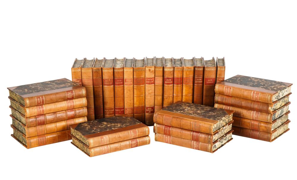 SET OF LEATHER-BOUND BOOKS: WORKS