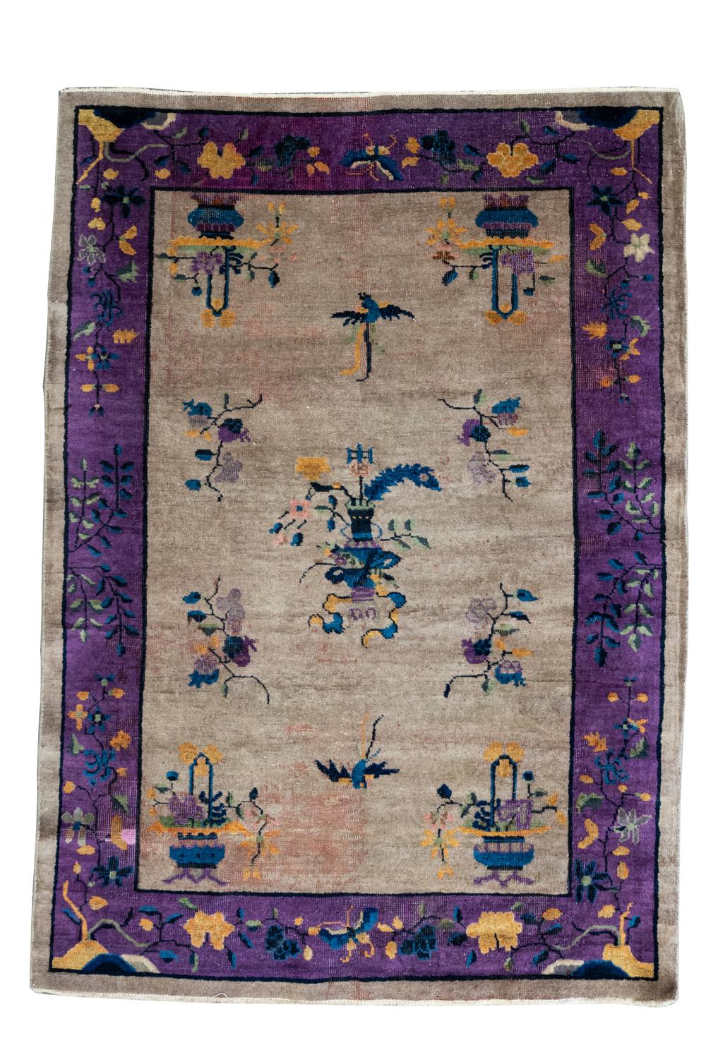 CHINESE ART DECO RUGwool; Condition: