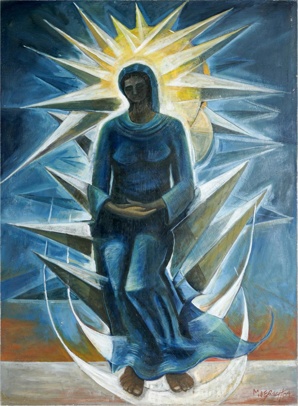 21ST CENTURY: VIRGIN MARY2004; oil on