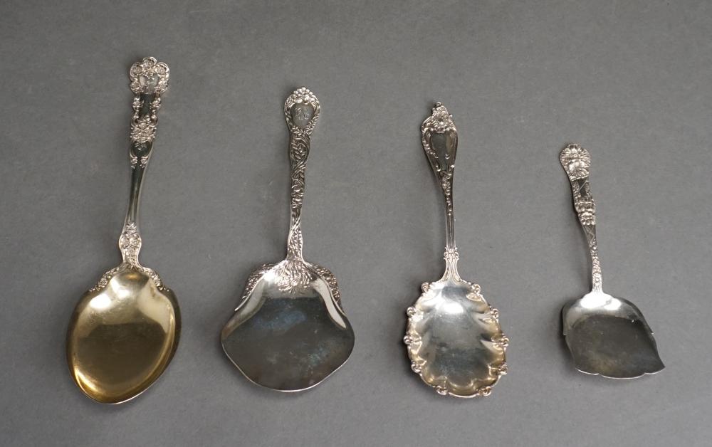 FOUR ASSORTED STERLING SILVER SERVING