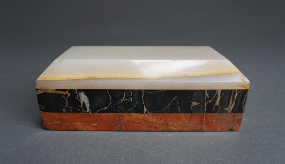 MARBLE AND ONYX BRICK FORM DOORSTOP  33007e