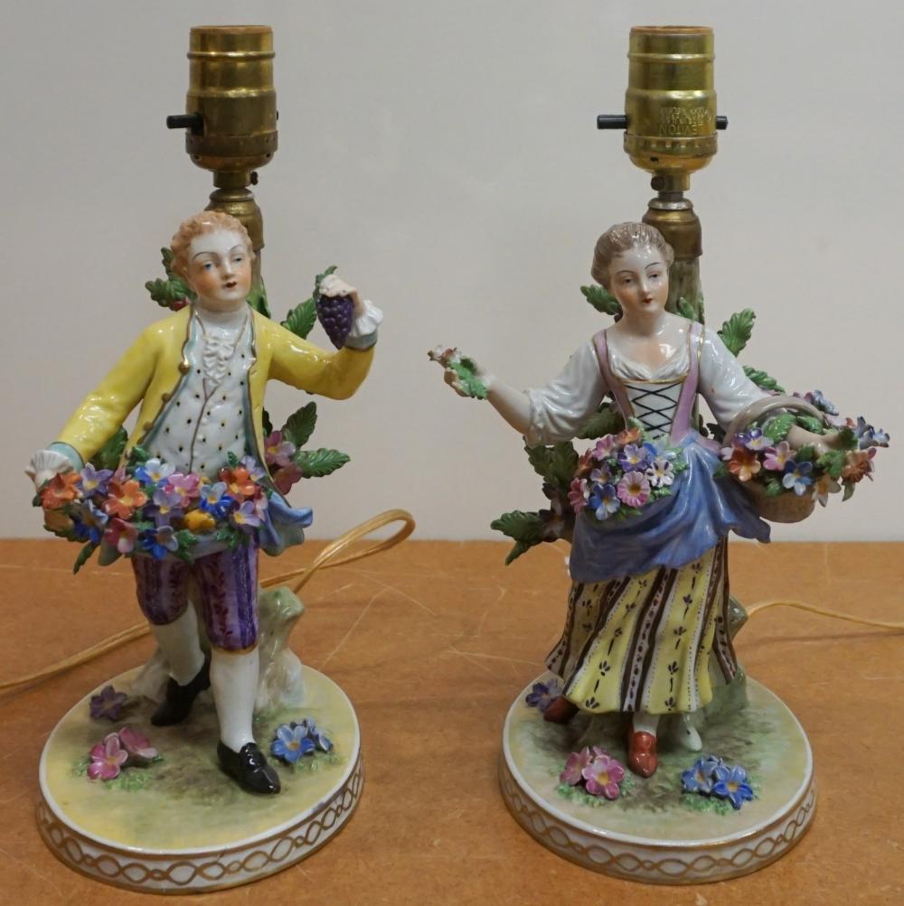 TWO DRESDEN PORCELAIN FIGURINES