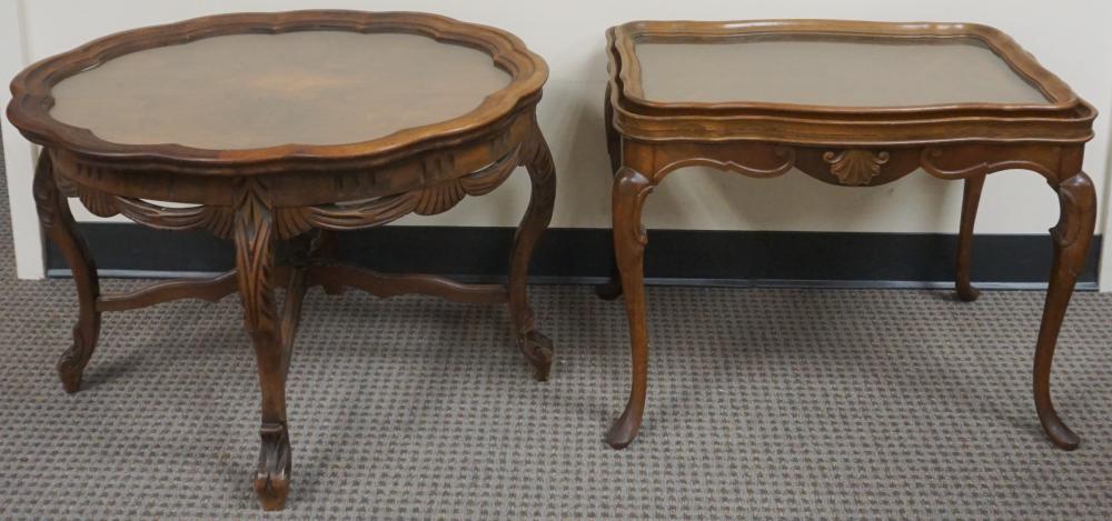 ROCOCO STYLE FRUITWOOD AND GLASS 3300aa