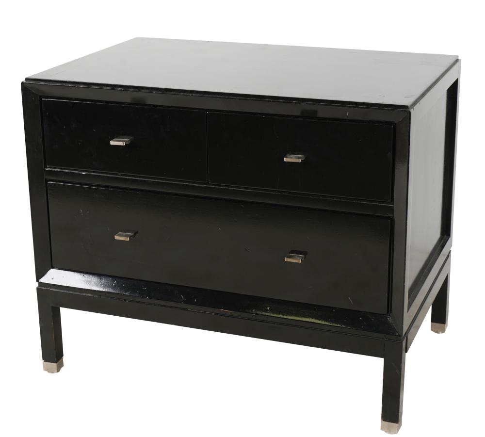 MODERNIST BLACK-LACQUERED END TABLEmanufacturer