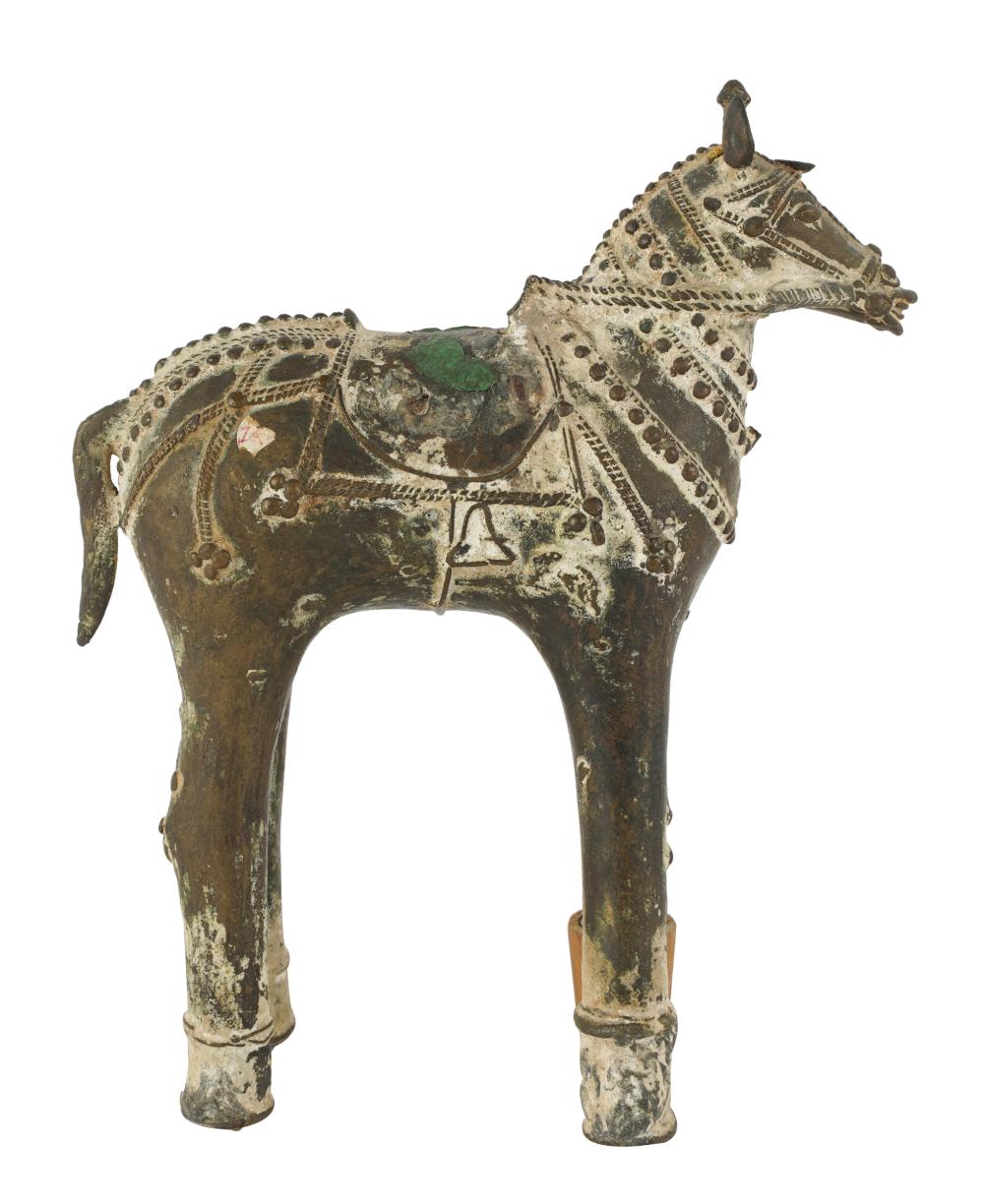 CHINESE BRONZE HORSE FIGUREunmarked;