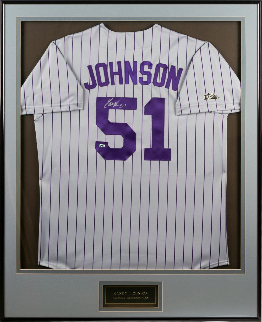 RANDY JOHNSON DIAMONDBACKS JERSEYsigned 330100