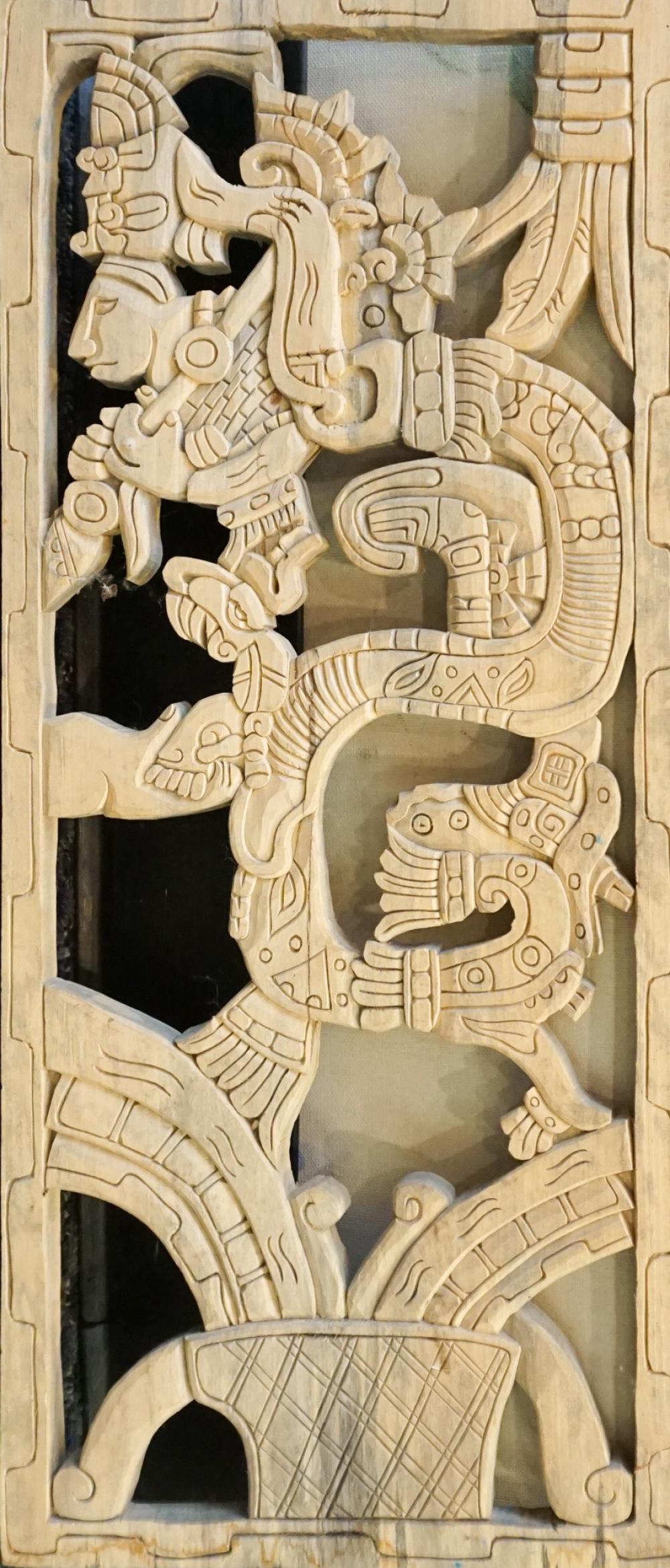 SOUTH AMERICAN MAYAN STYLE CARVED