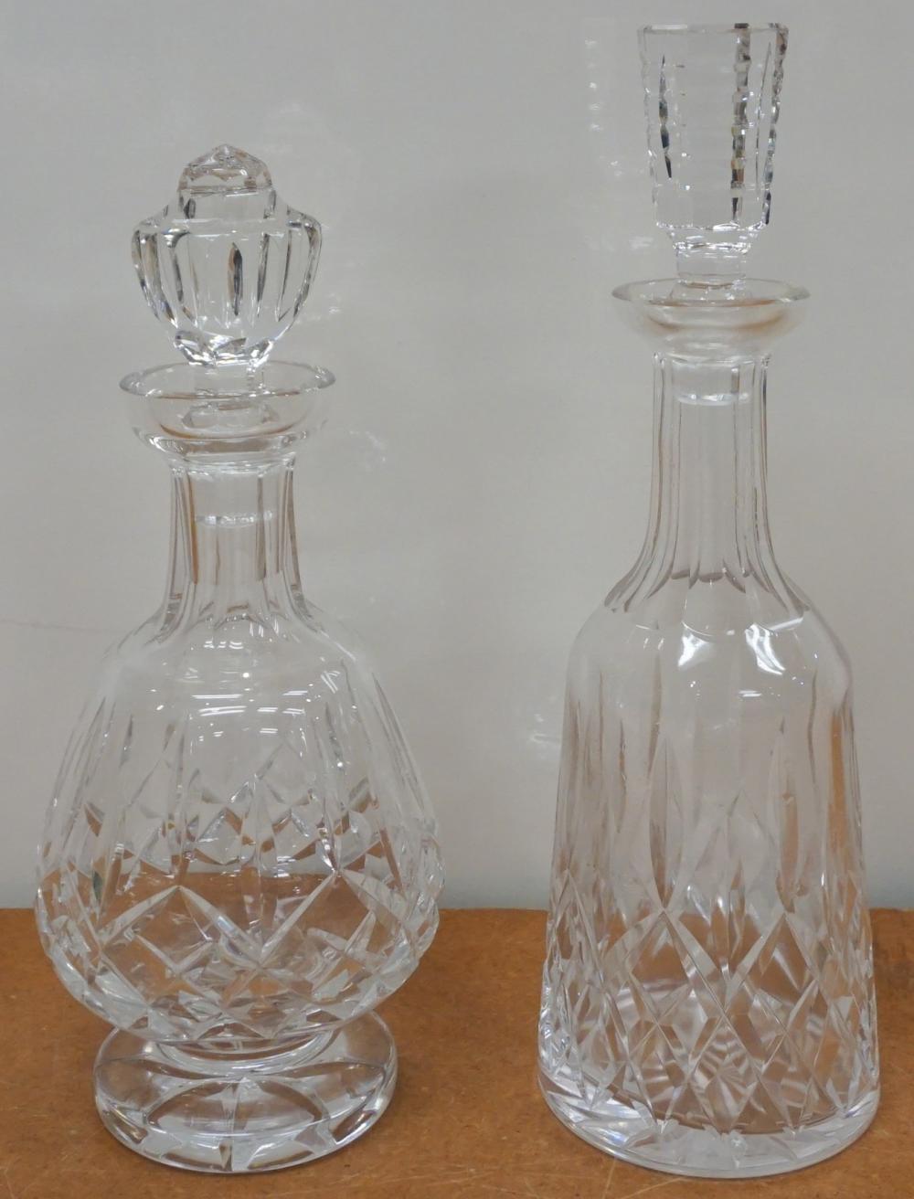 TWO WATERFORD CUT CRYSTAL DECANTERS  330168