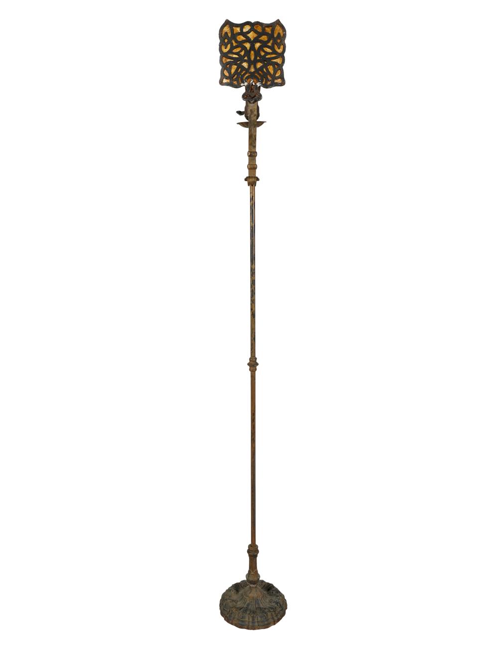 WROUGHT IRON MICA FLOOR LAMPhaving 330190