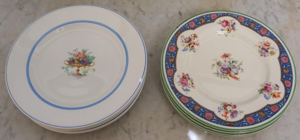 FOUR ROYAL DOULTON AND SIX WEDGWOOD