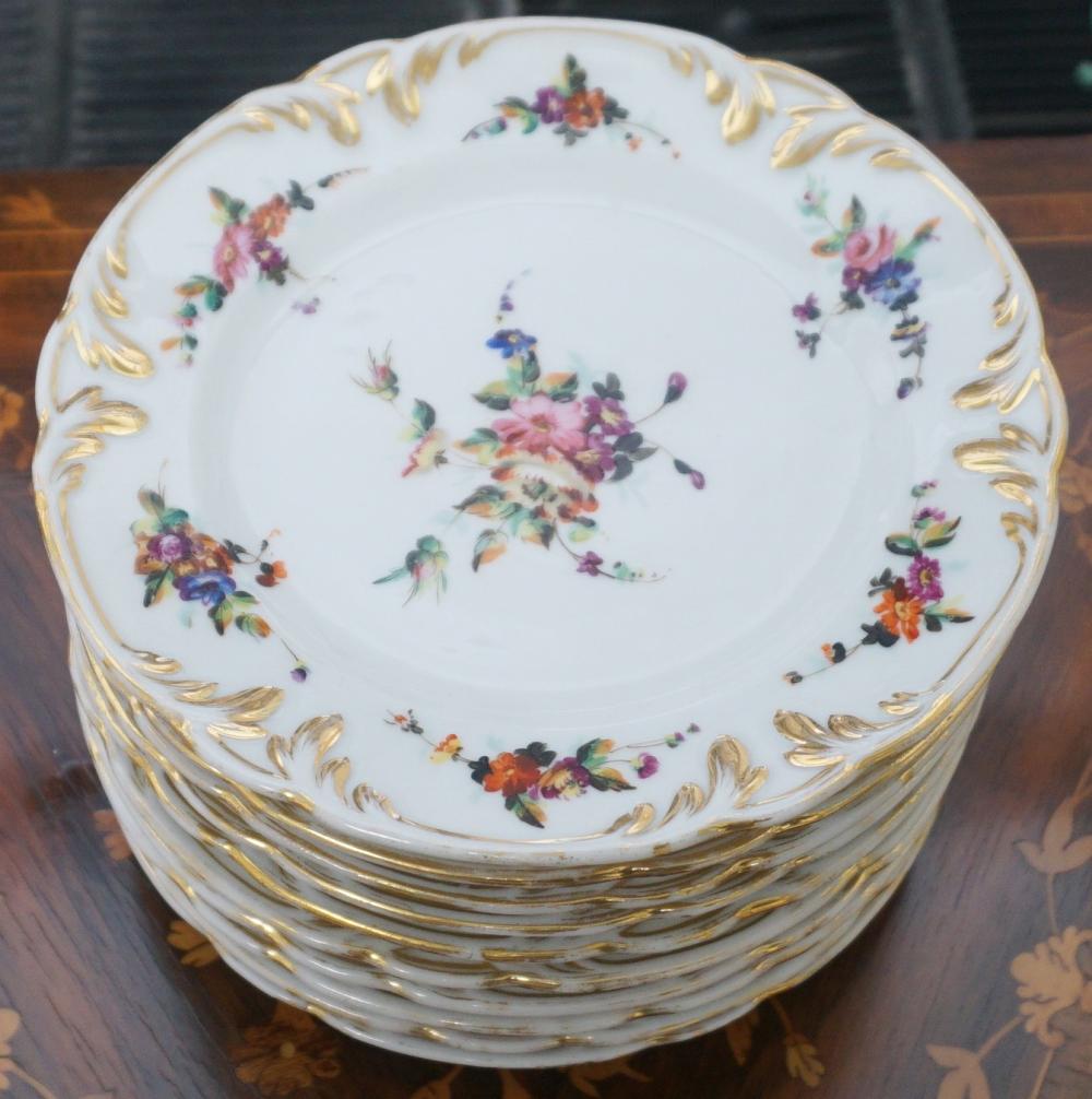 TEN OLD PARIS PORCELAIN GILT AND 3301b6