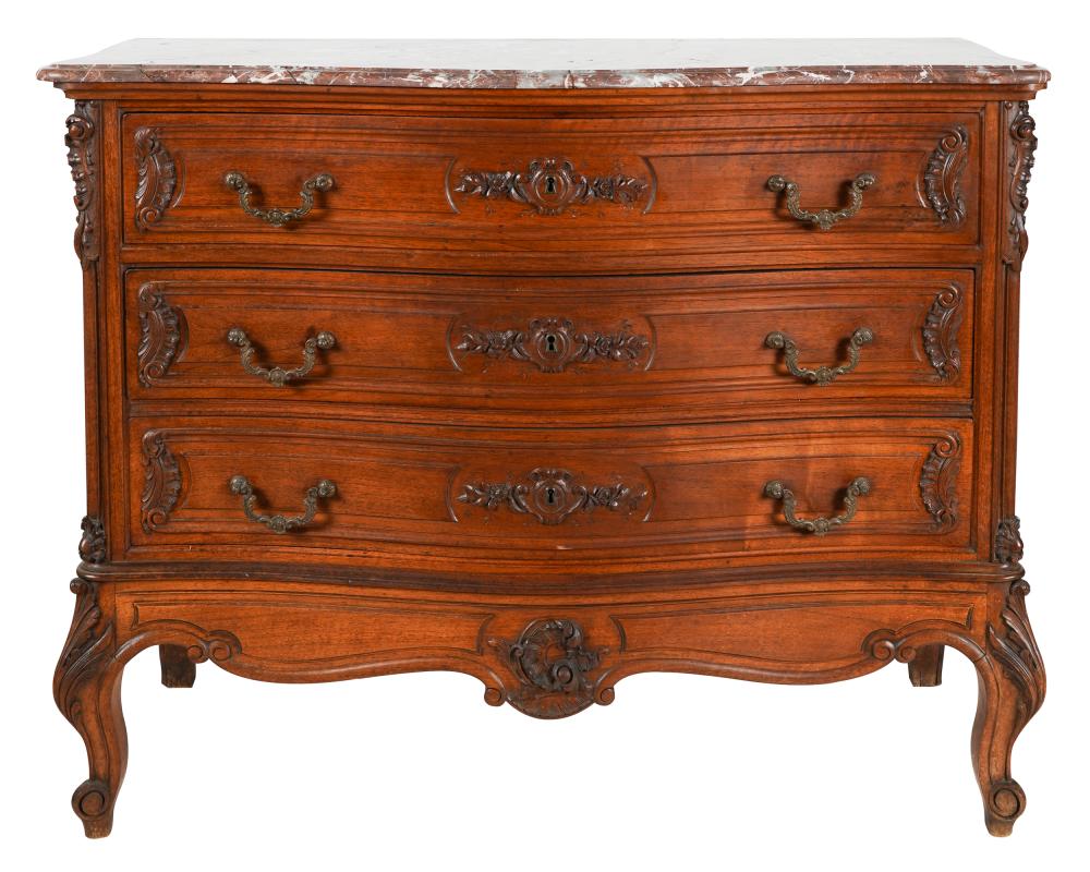 LOUIS XV STYLE MARBLE TOP COMMODEof 3301f8