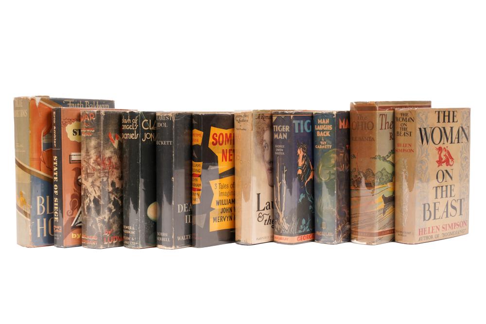 ELEVEN BOOKS WITH RARE DUST JACKETS1st: