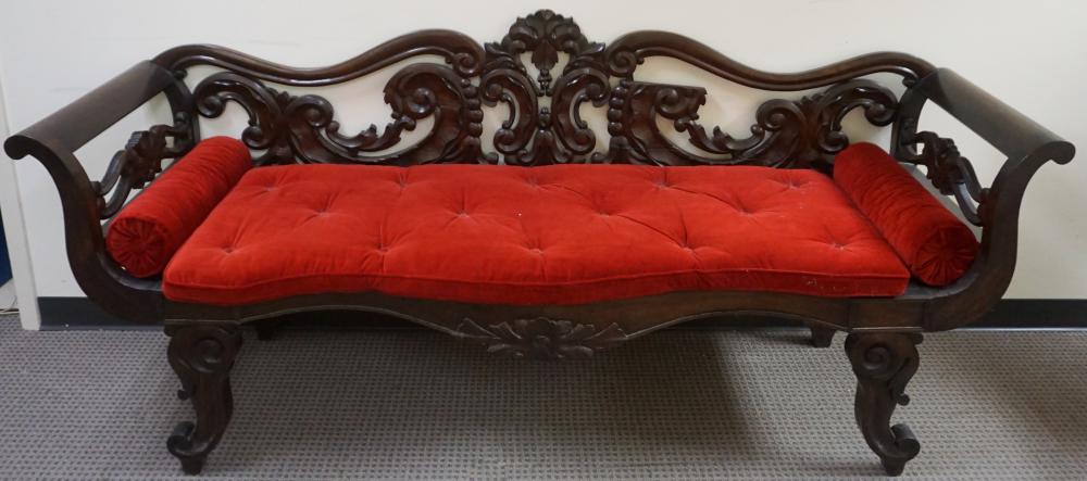 RENAISSANCE REVIVAL ROSEWOOD SOFA,