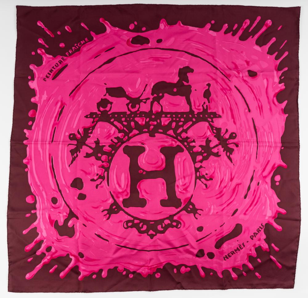 HERMES SILK SCARFPeinture Fraiche;