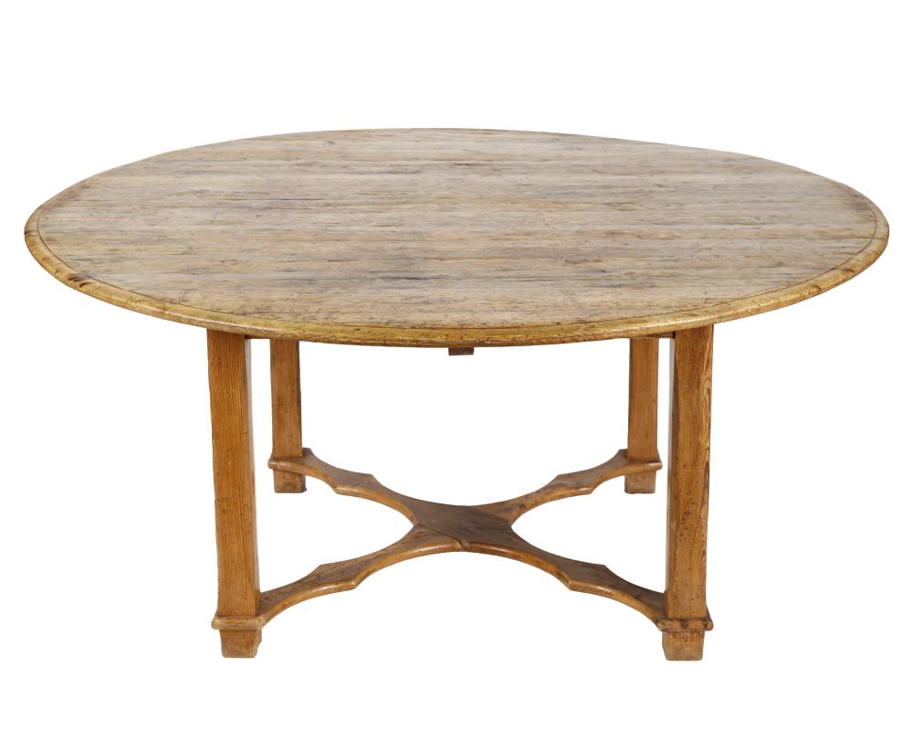 NORMAN LEAR RUSTIC PINE DINING TABLE20th