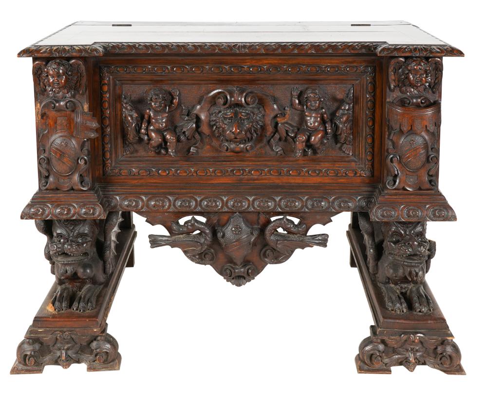 RENAISSANCE REVIVAL CHEST ON STANDlate 3302a7