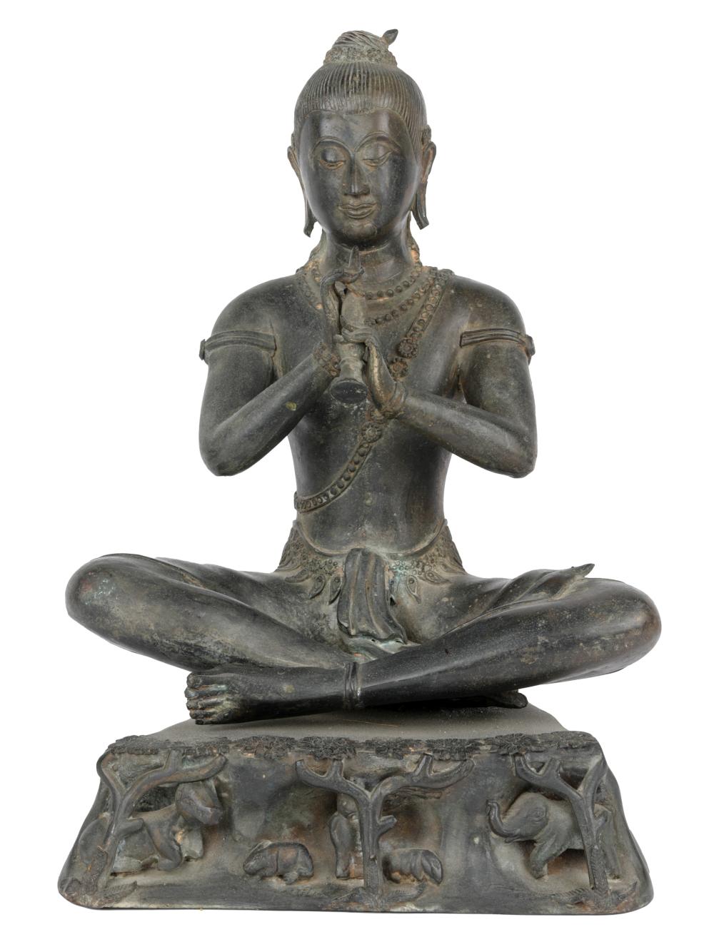 BRONZE FIGURE OF BUDDHAunmarked;