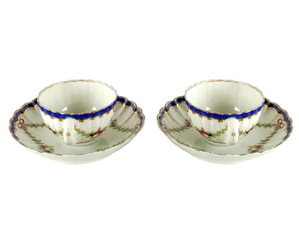 TWO DR. WALL WORCESTER PORCELAIN