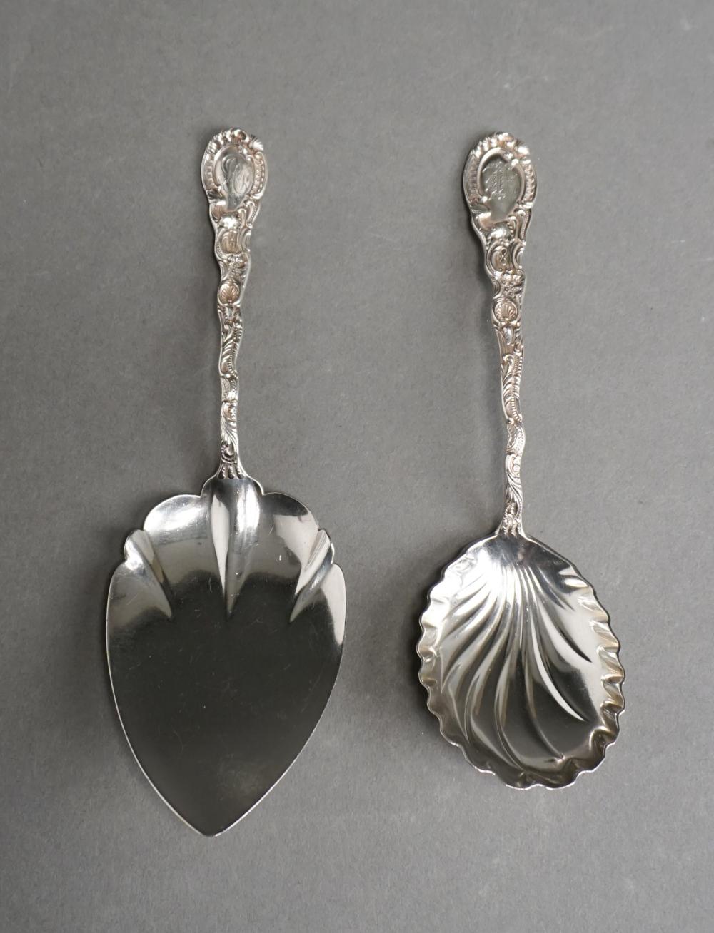 TWO DURGIN STERLING SILVER SERVING 330387