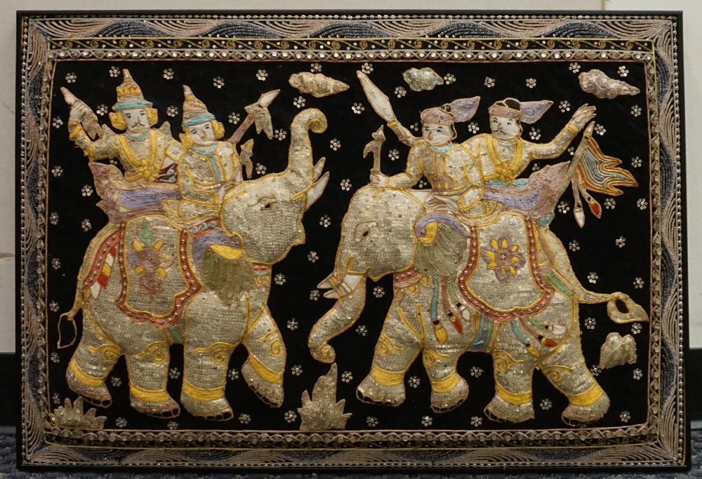 THAI, PROCESSIONAL, JEWELED EMBROIDERY,