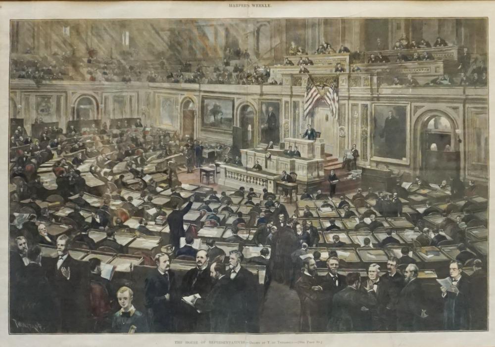 HARPER'S WEEKLY, HOUSE OF REPRESENTATIVES,