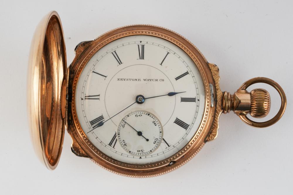 KEYSTONE WATCH CO. POCKET WATCH18s Gold