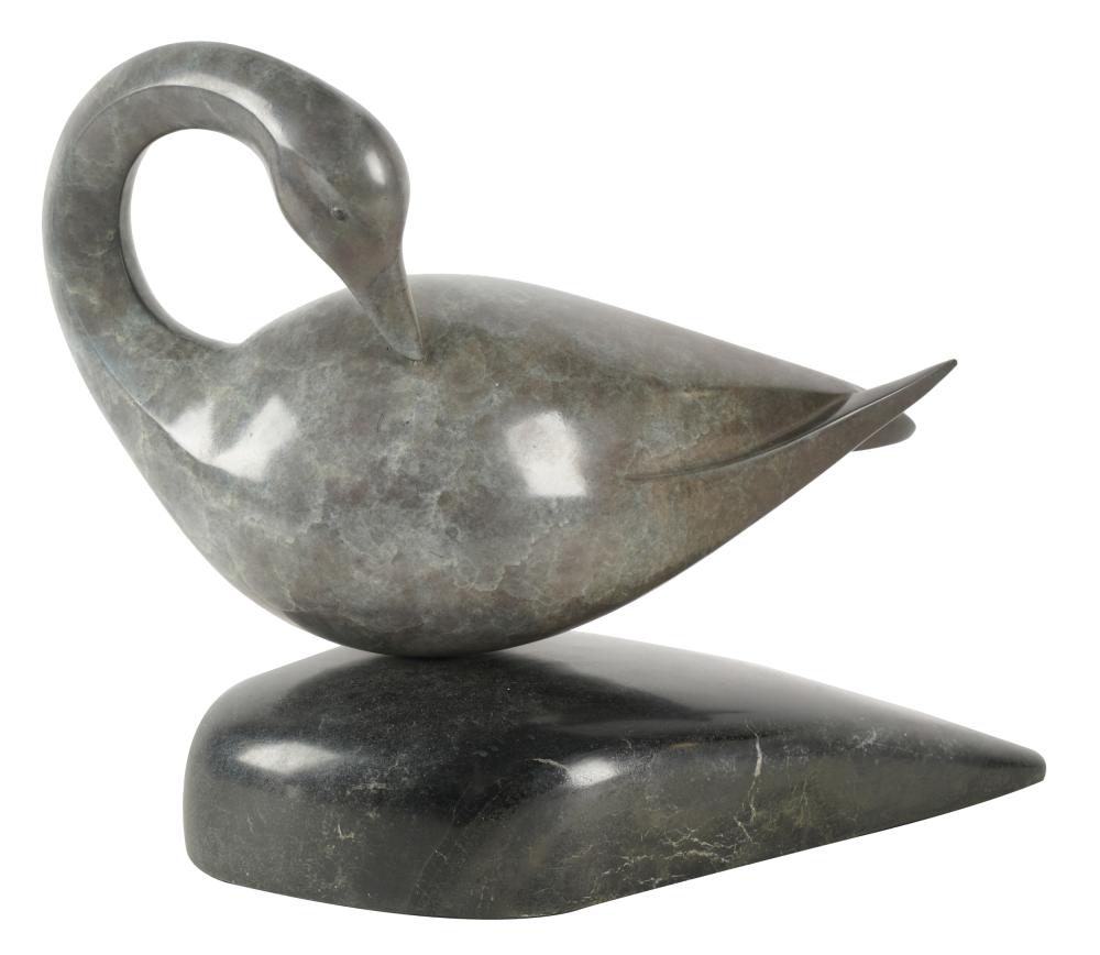 JOANNE DUBY SWAN1990 patinated 33058c