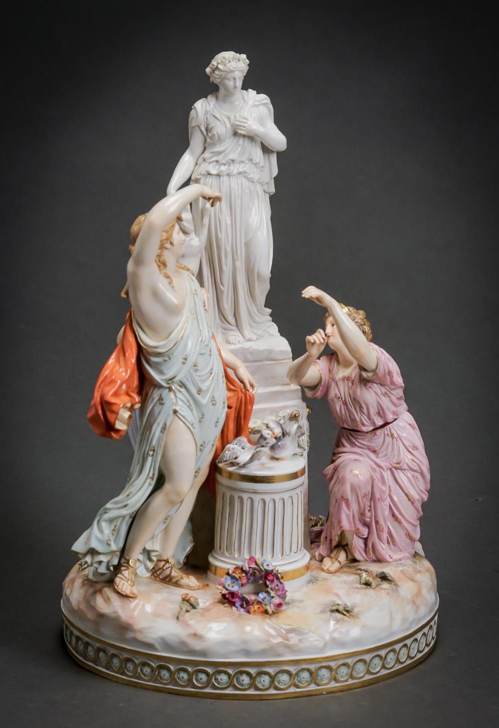 MEISSEN ALLEGORICAL FIGURAL GROUP 3305cc