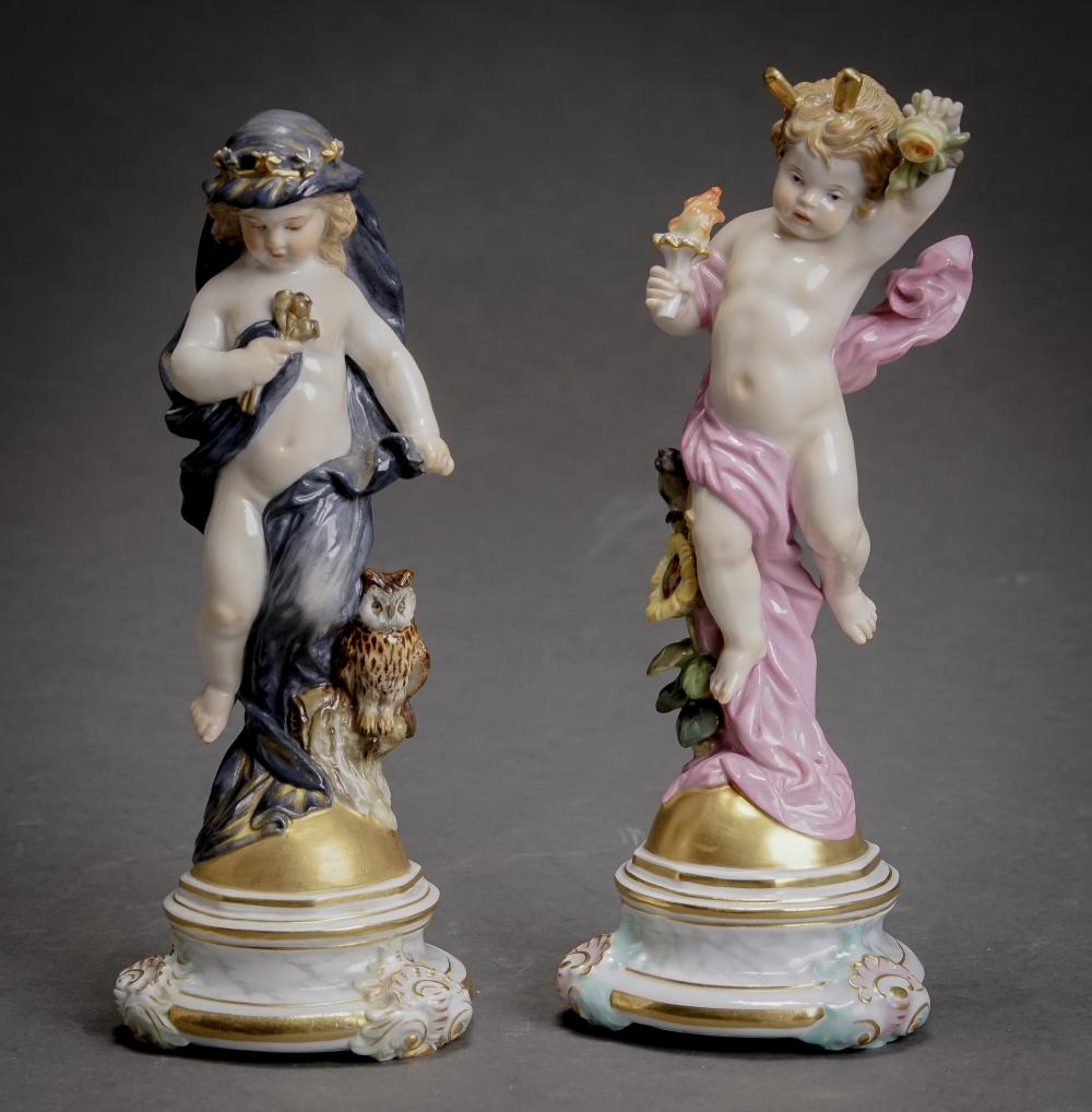 TWO MEISSEN ALLEGORICAL FIGURES 3305e2