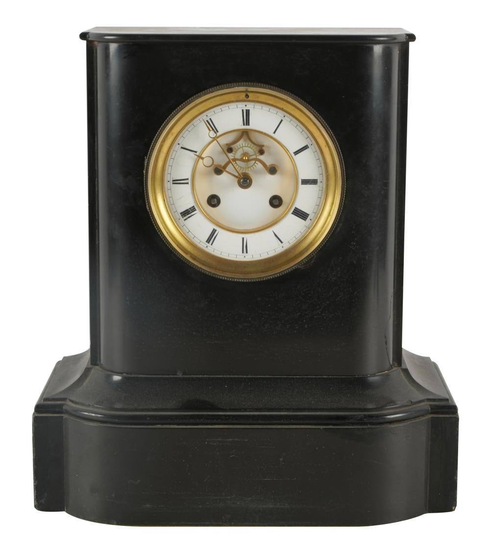 SLATE MANTEL CLOCKthe dial unsigned  330602