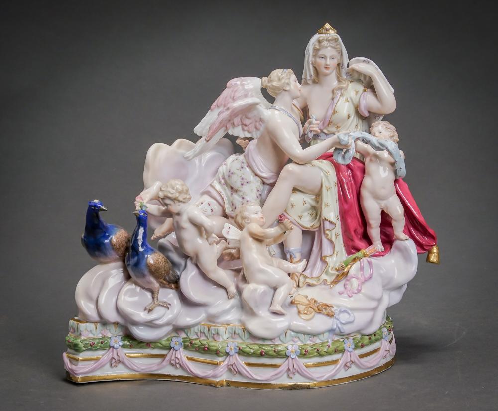 MEISSEN ALLEGORICAL FIGURAL GROUP