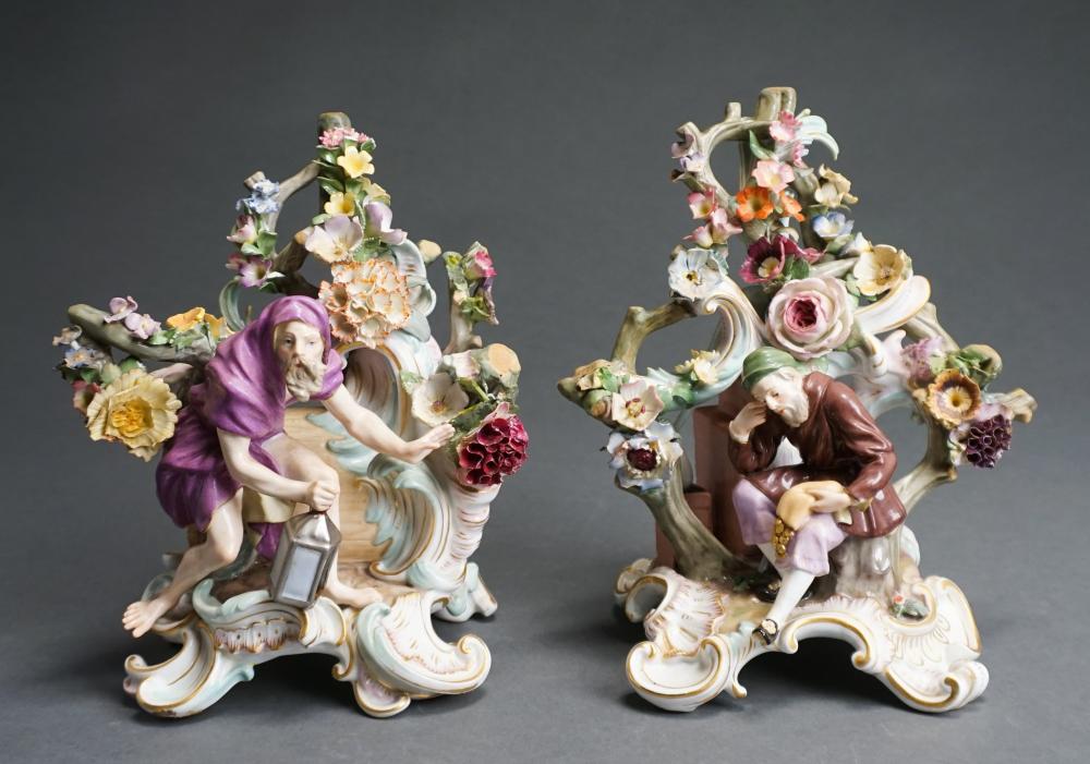 PAIR OF MEISSEN MYTHOLOGICAL FIGURES