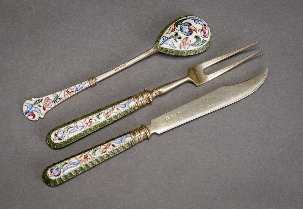 RUSSIAN GILT SILVER AND CLOISONN  330634