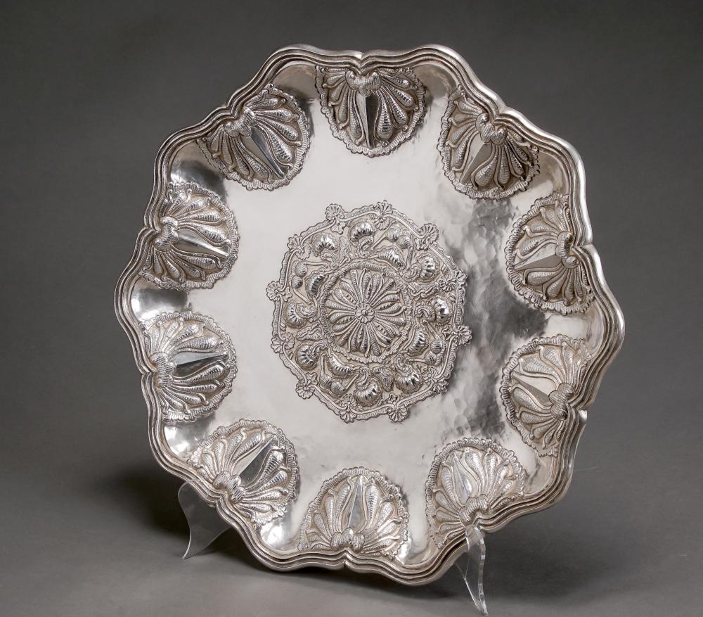 CONTINENTAL SILVER SCALLOPED CHARGER,