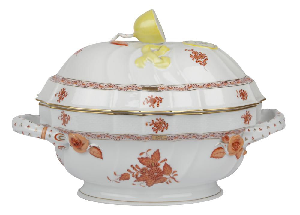 HEREND PORCELAIN TUREENChinese 33064d