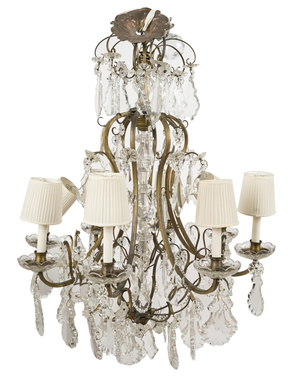 EIGHT LIGHT CRYSTAL CHANDELIERwith 33066d