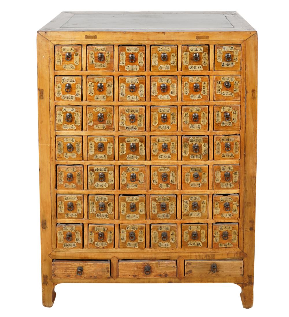 CHINESE HARDWOOD APOTHECARY CABINETfitted 33067c