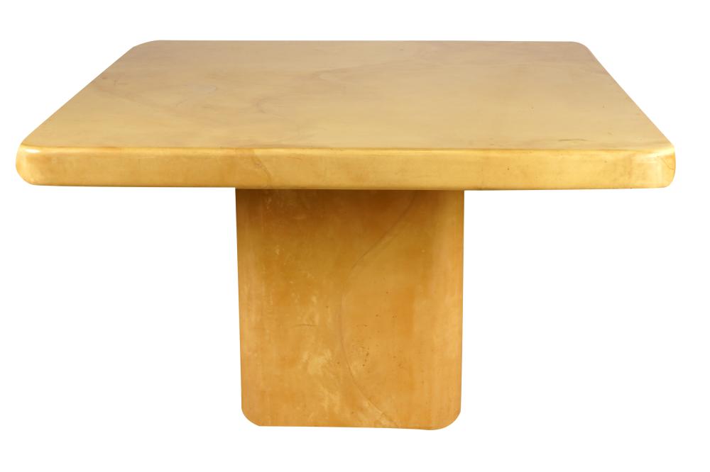 PARCHMENT LACQUERED DINING TABLEcontemporary  332e2c