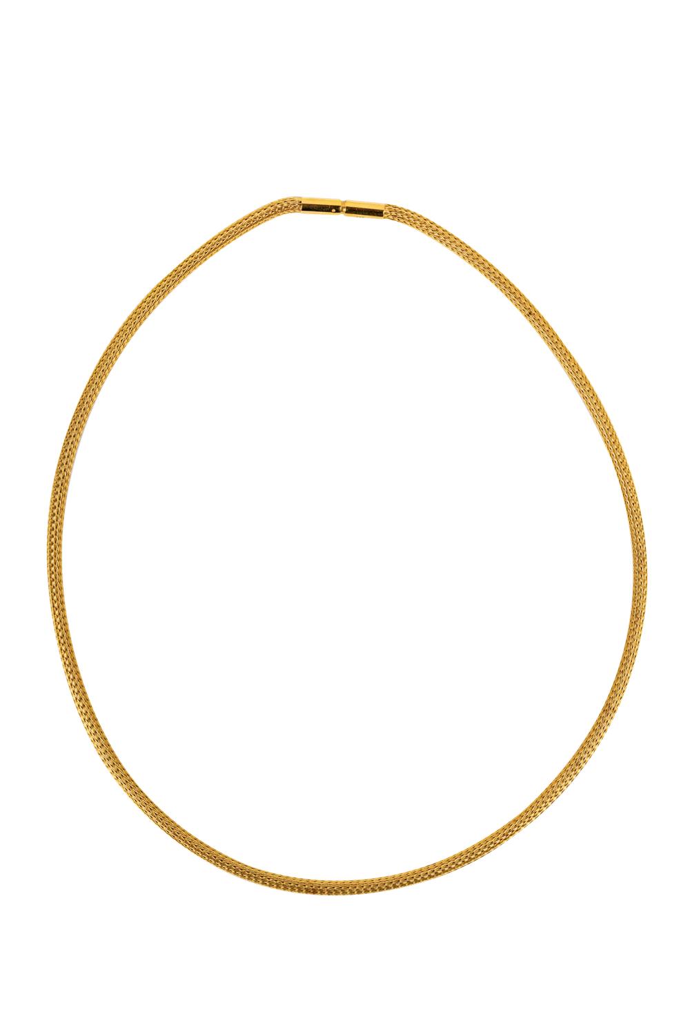 14 KARAT YELLOW GOLD WOVEN COLLAR