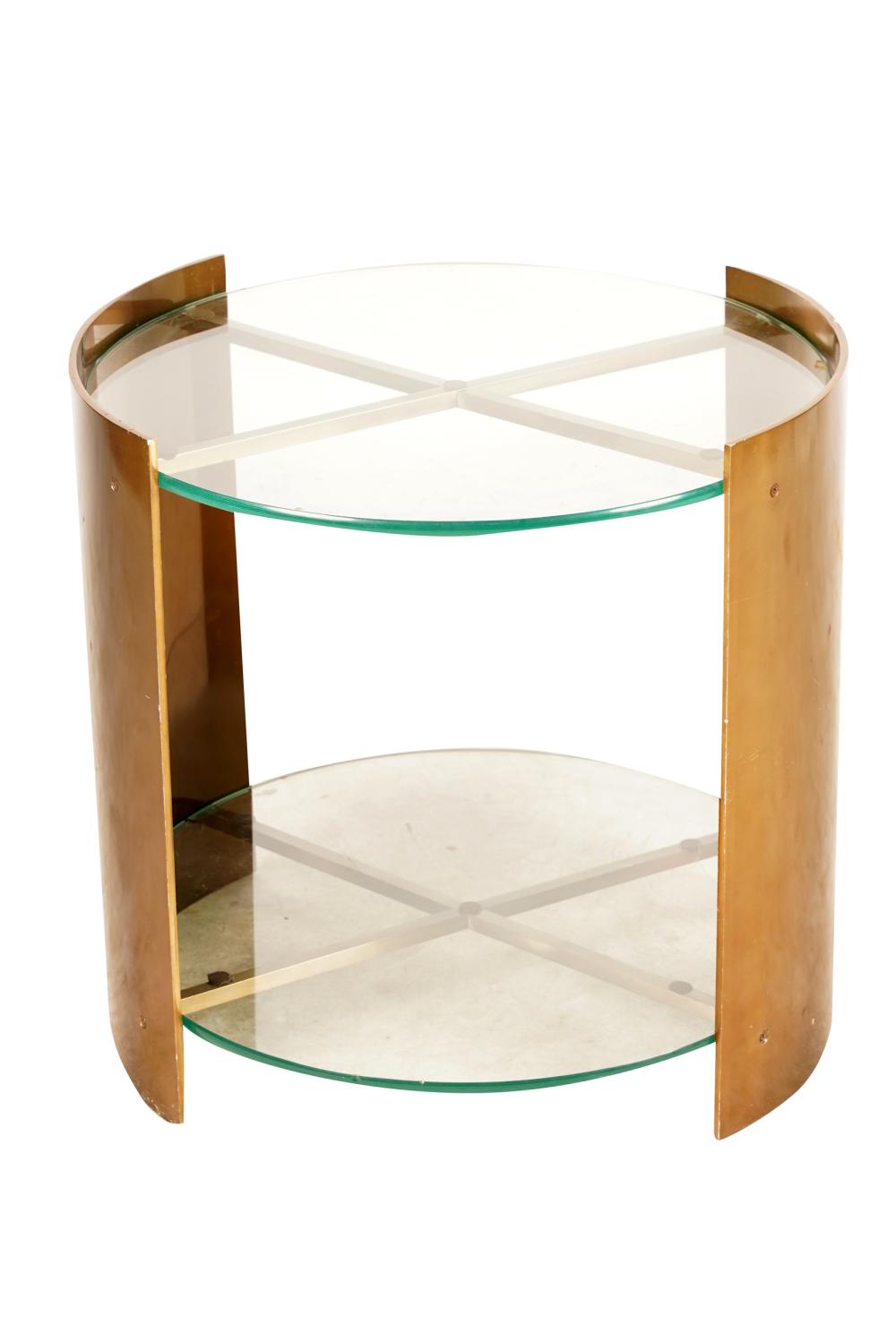 BRASS GLASS END TABLEcontemporary  332e6f