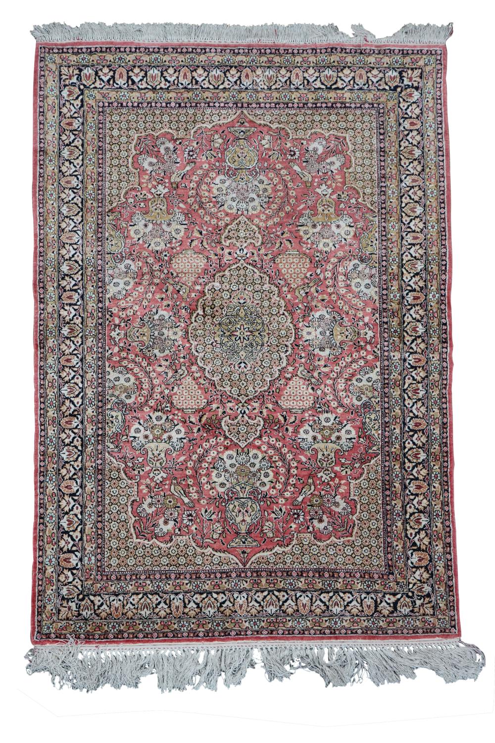 PERSIAN THROW RUGsilk Condition  332ed1