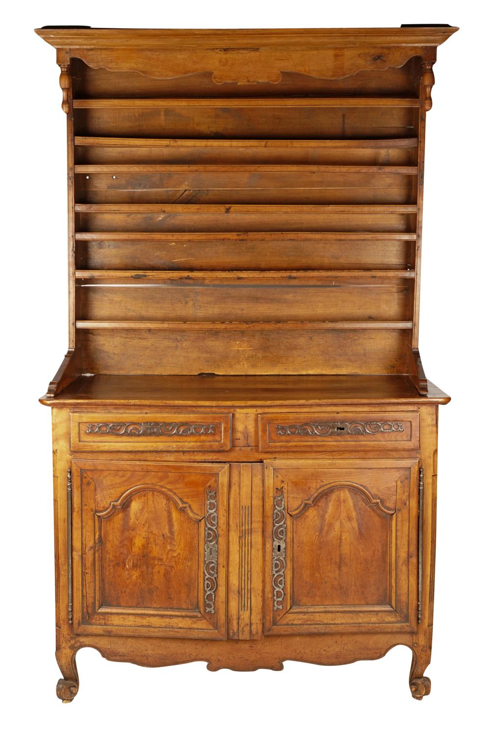 FRENCH PROVINCIAL HUTCHin two parts,