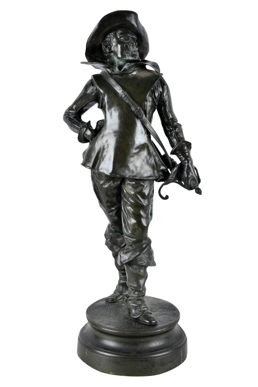 CAVALIER SCULPTUREbronze Condition: