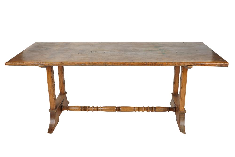 FRUITWOOD TRESTLE LIBRARY TABLEwith 332f81