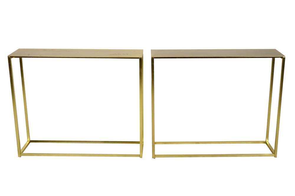 PAIR OF MODERNIST METAL CONSOLE 333060