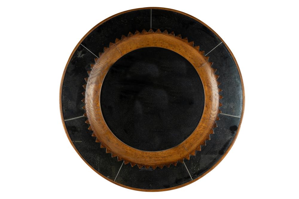 CIRCULAR OAK MIRRORthe central